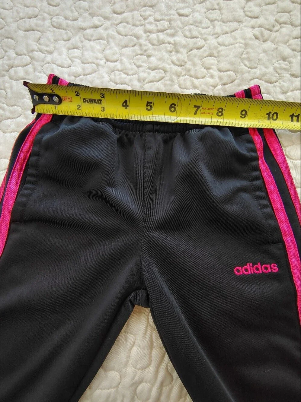 adidas Black and Hot Pink Kids Track Set